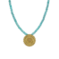 Geometric Sun Pendant & Amazonite