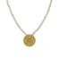 Geometric Sun Pendant & Pearl