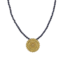 Geometric Sun Pendant & Sapphire