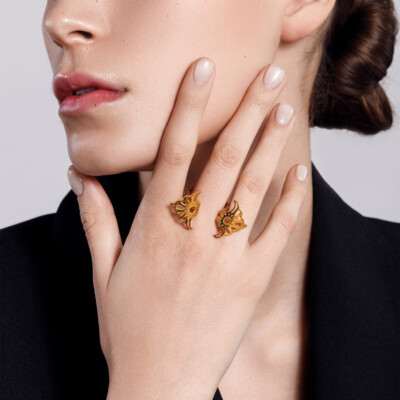 14K Polished Love Story Diamond Ring Wrap - Quality Gold