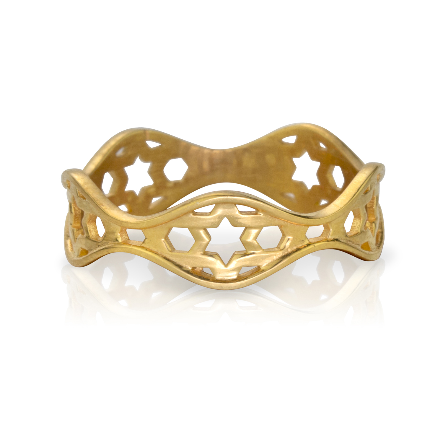 Star Band Gold Ring